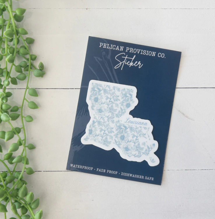State In Bloom, Louisiana Sticker