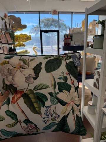 Magnolia Pattern Pillow