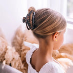 Open Hair Clip Medium Tortoise
