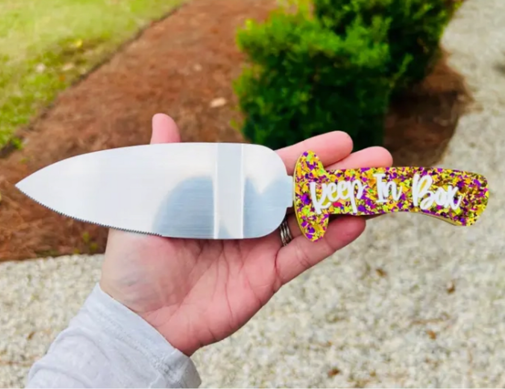 Kingcake Knife-Server
