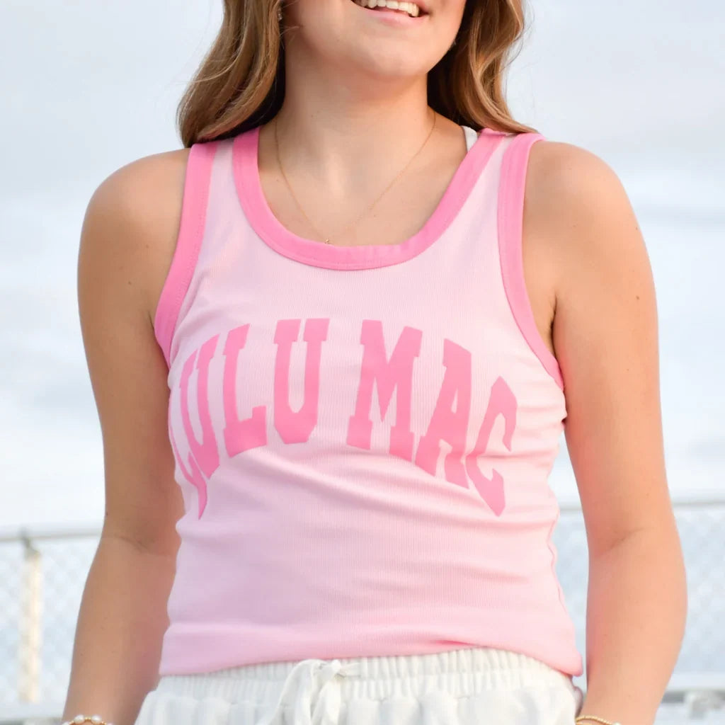 Lulu Mac Light Pink and Bubble Gum Tank