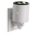 Pluggable Fragrance Warmer w/Flip Dish, Arch Deco