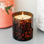 Sweet Grace Leopard Glass Candle #064