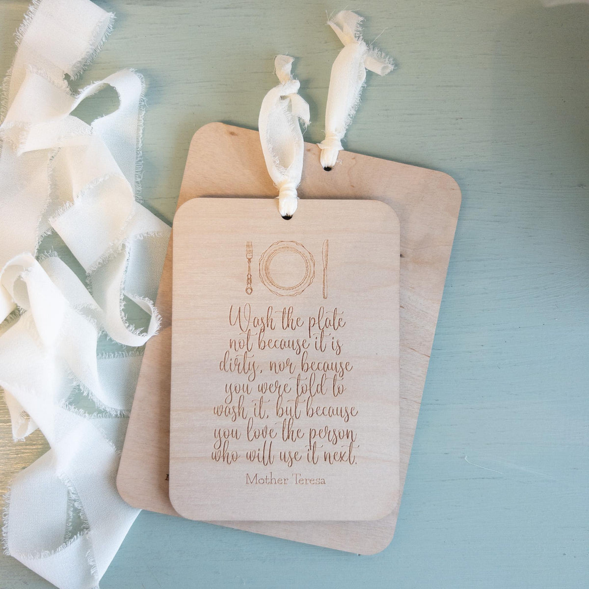 Mother Teresa {Plate} Prayer Plaque