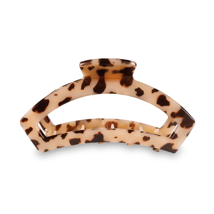 Open Hair Clip Medium Blonde Tortoise