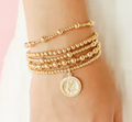 St. Christopher Gold Charm Bracelet