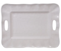 Perlette Cream - Rectangular Tray w/Handles