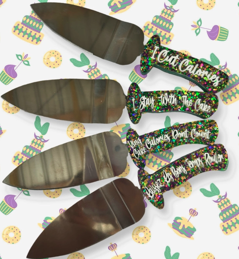 Kingcake Knife-Server