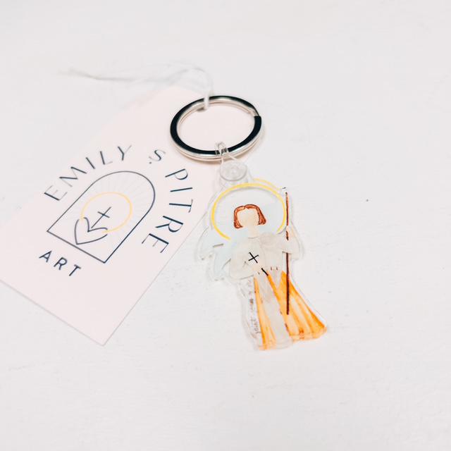 St. Joan of Arc Keychain