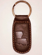 Leather Embossed Keychain