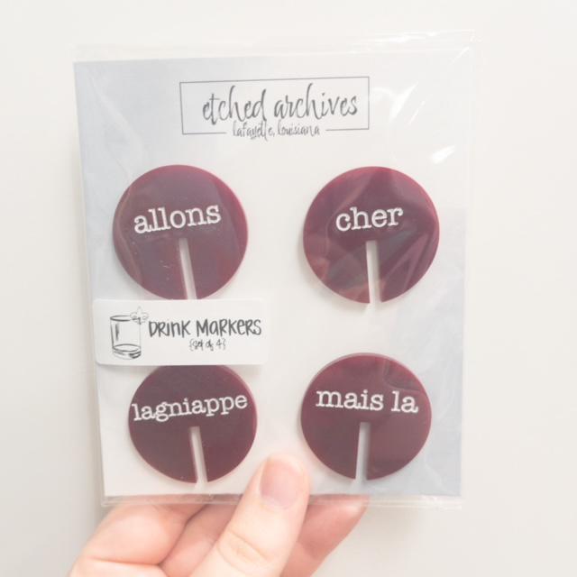 Cajun French Drink Markers