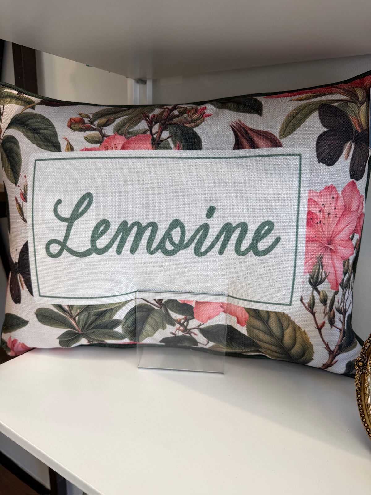Azalea Personalized Lumbar Pillow