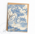 Merci Pelican Scene Greeting Card