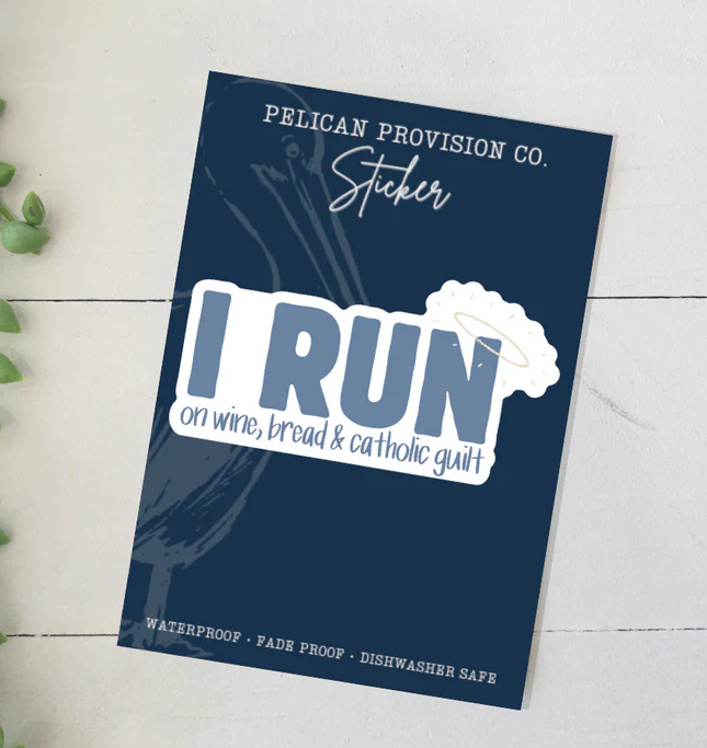 I Run Sticker