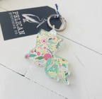 Bright Floral Louisiana Keychain