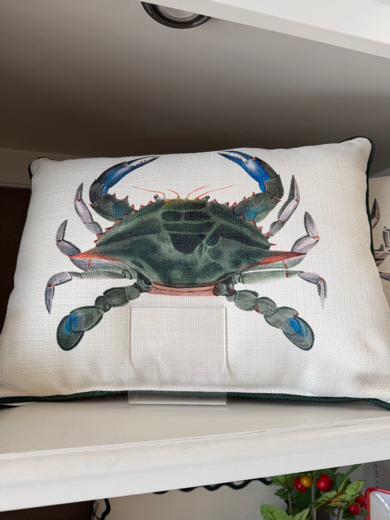 Blue Crab Lumbar Pillow