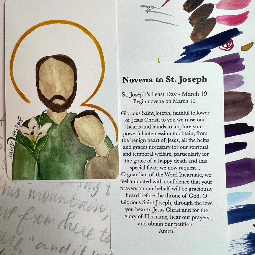 St. Joseph Novena Prayer Card