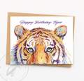 Happy Birthday Tiger Greeting Card