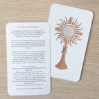 Monstrance Prayer Card