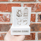 Louisiana Seasons Block Sign