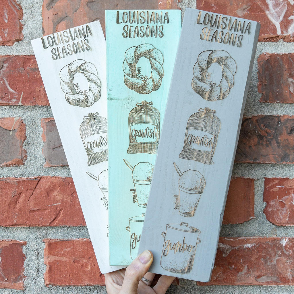 Louisiana Seasons Sign, Small