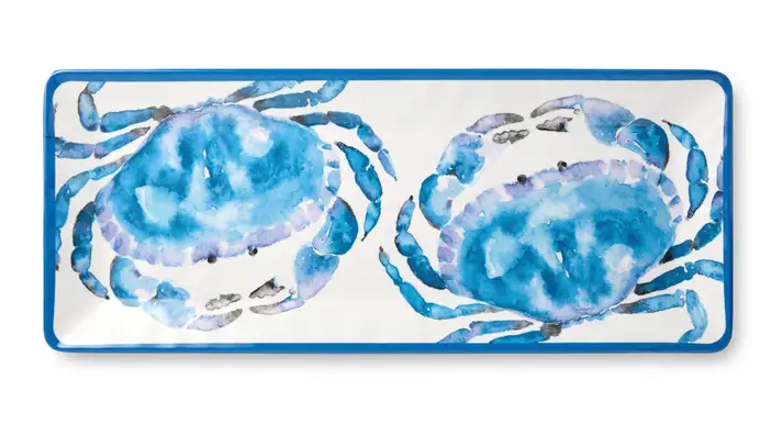 Beach House Crab Rectangular Platter