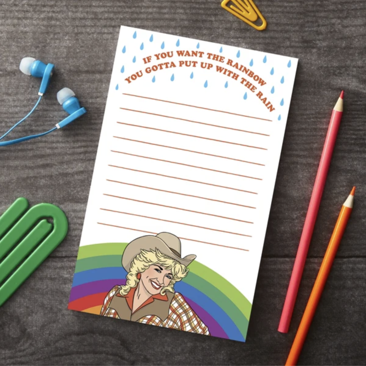 Dolly Parton Notepad