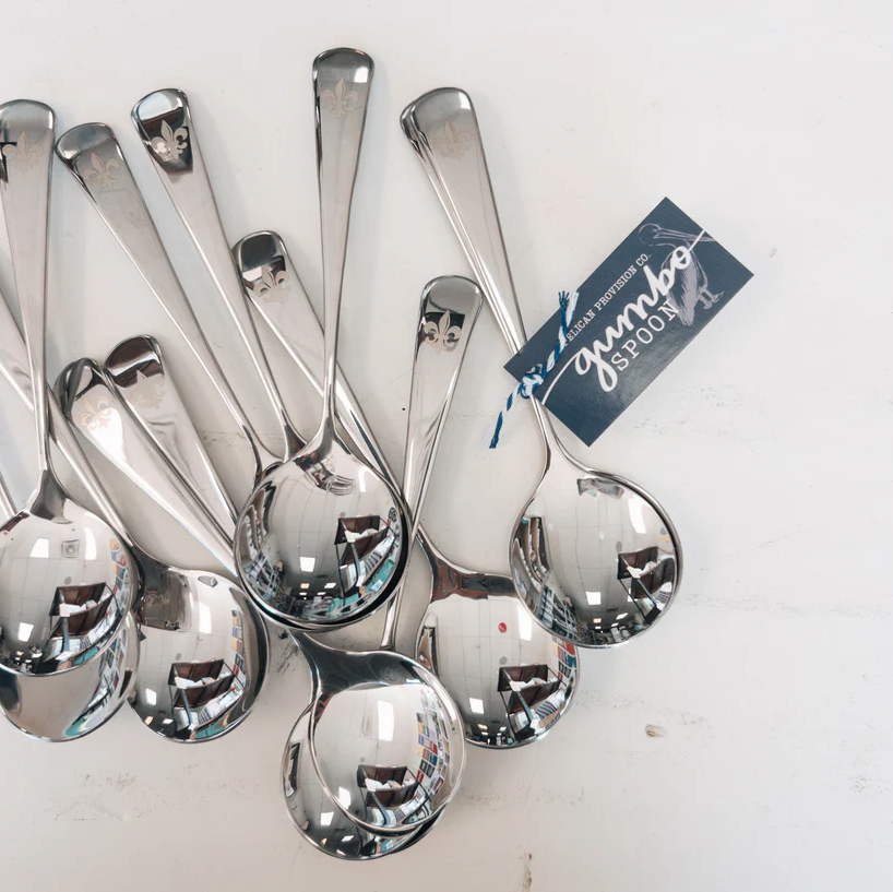 Fleur de Lis Gumbo Spoons Set of 2