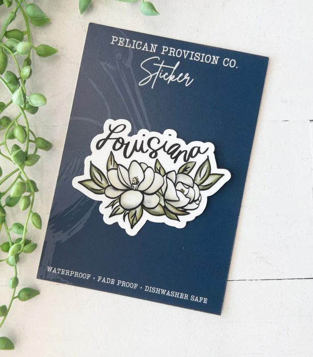Louisiana Magnolia Sticker