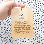 Hail Mary Prayer Plaque