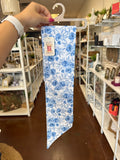 Blue Rose Wreath Sash