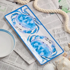 Beach House Crab Rectangular Platter