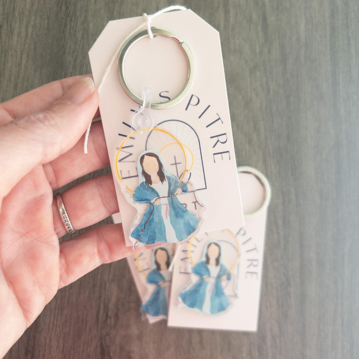 Mary Undoer Of Knots Keychain