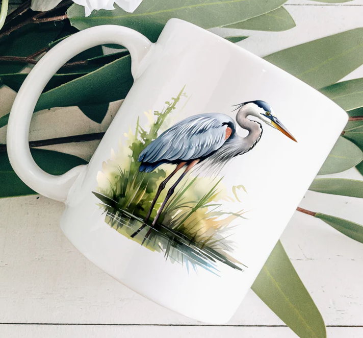 Blue Heron Coffee Mug