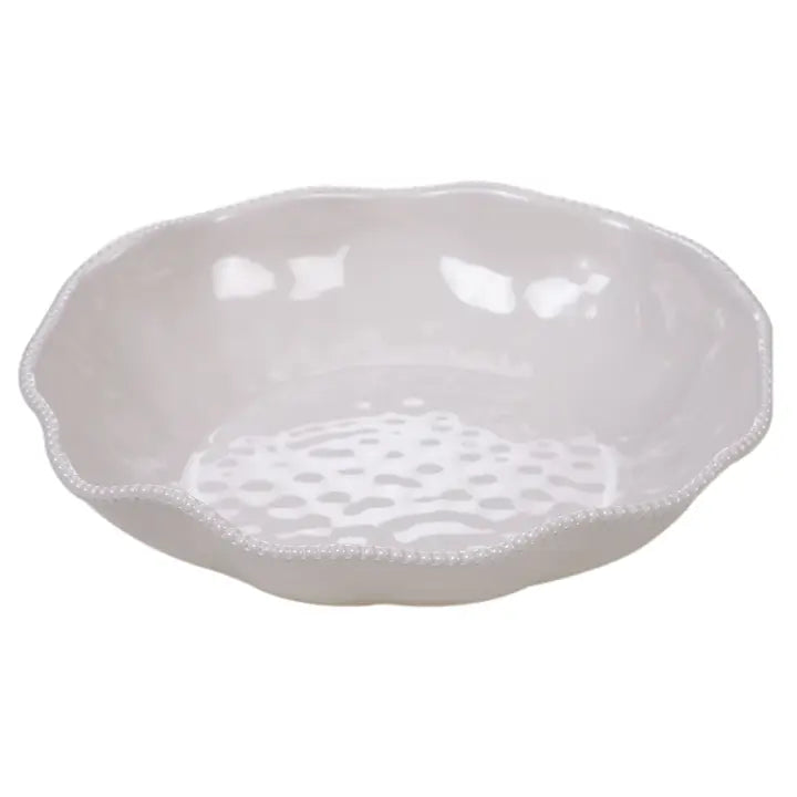 Perelette Cream Large Serving Bowl