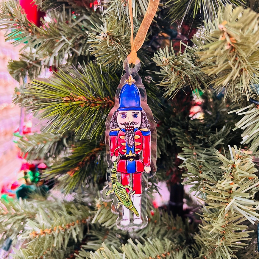 Nutcracker {Alligator} Acrylic Ornament