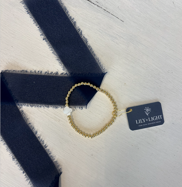 L+L Bracelet, Pearl Clover