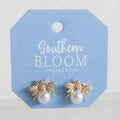 Honey Bee Pearl Earrings