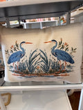 Double Heron Pillow