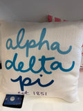 Alpha Delta Pi Pillow