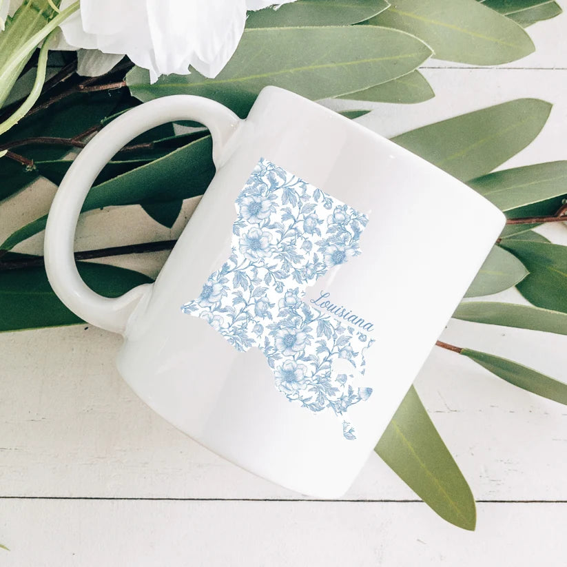 State In Bloom, Louisiana Coffee Mug