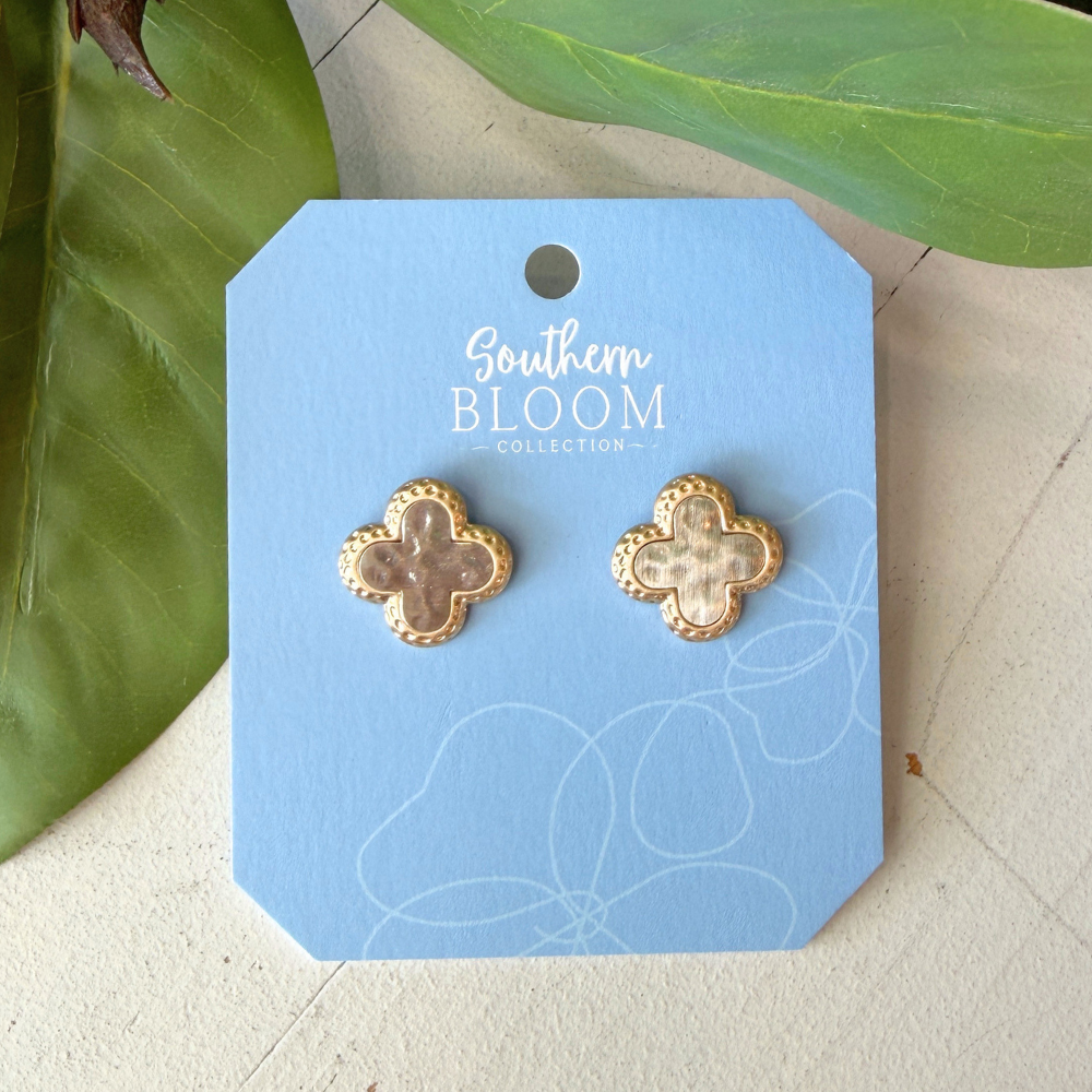 Deux Clover Studs