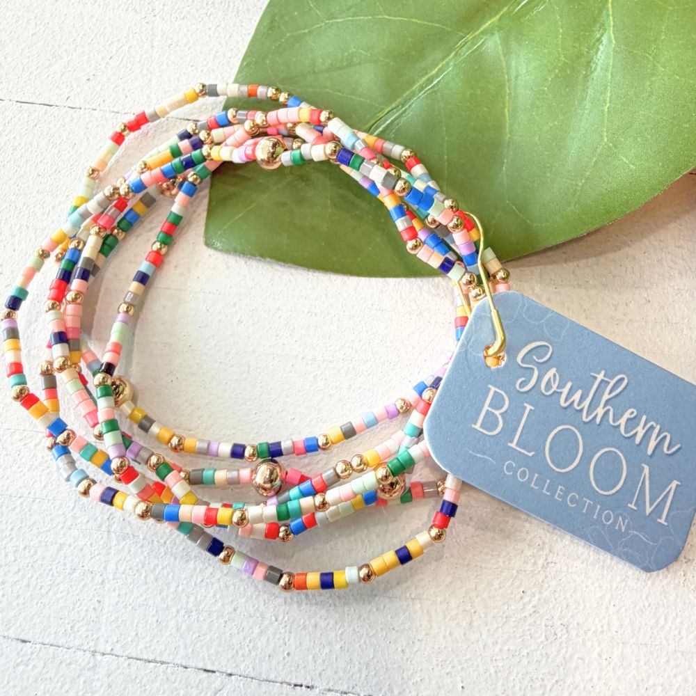 Golden Confetti Bracelet Stack