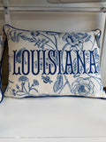 Louisiana Blue Victorian Pillow