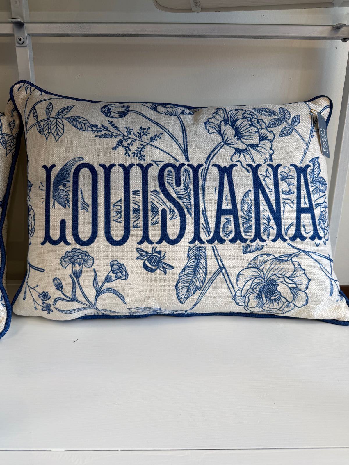 Louisiana Blue Victorian Pillow