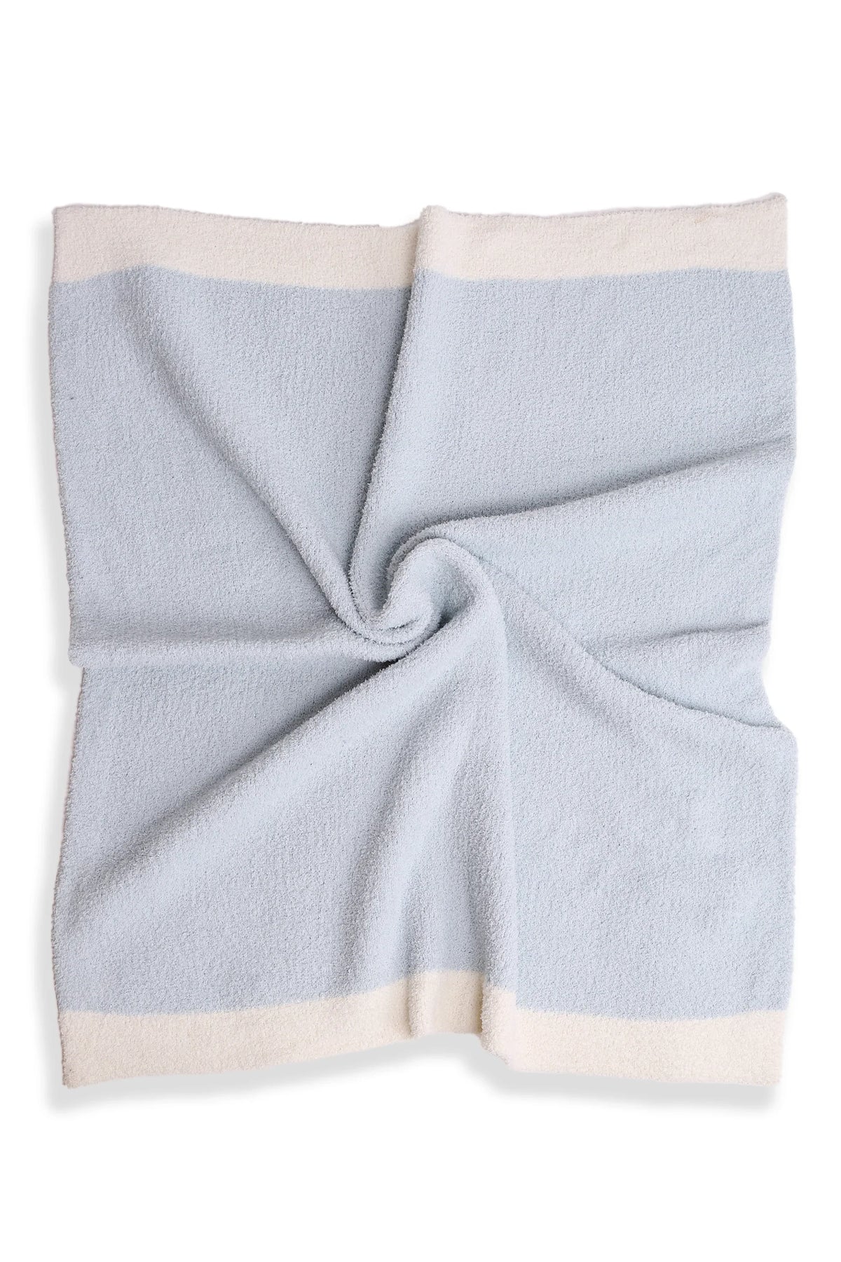 Children's Solid Color Luxury Soft Throw Blanket- Blue