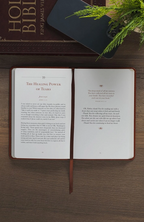 Devotional Comforted By God Faux Leather