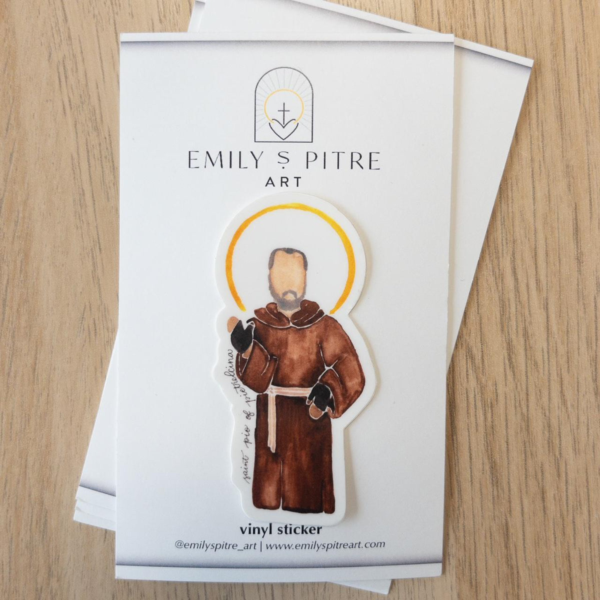 St. Padre Pio Sticker