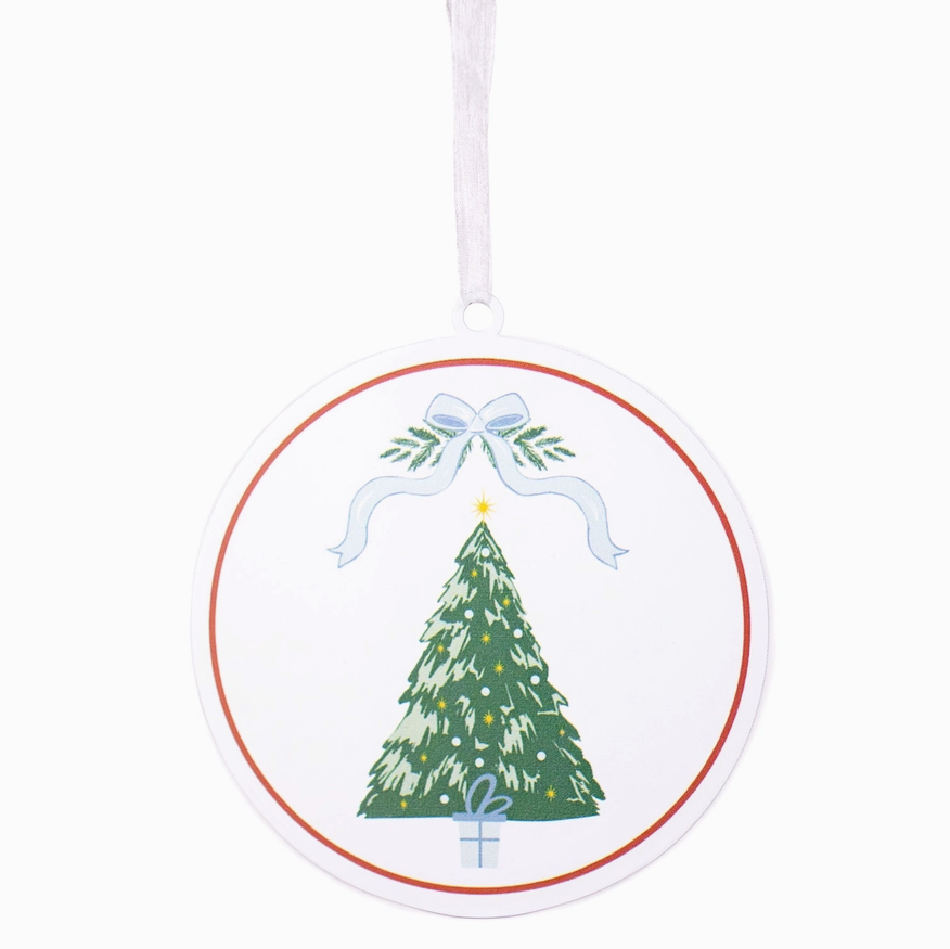 Waltz Tree Galvanized Ornament Multi 4"