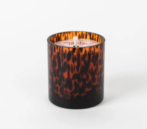 Sweet Grace Leopard Glass Candle #064